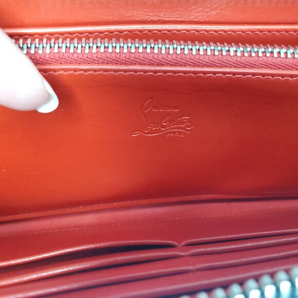 Christian Louboutin Panettone logo studs Zip Around Long Wallet - Picture 8 of 13